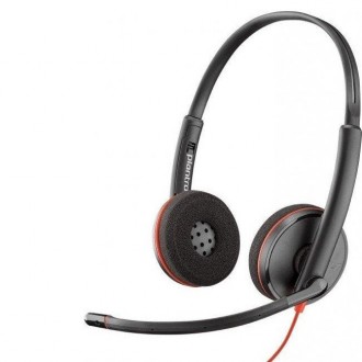 Гарнитура для компьютера наушники накладные проводные Plantronics Blackwire C322. . фото 2