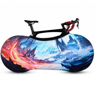 Чехол для велосипеда West Biking 0719219 Ice and fire M Разноцветный (10783-6052. . фото 2