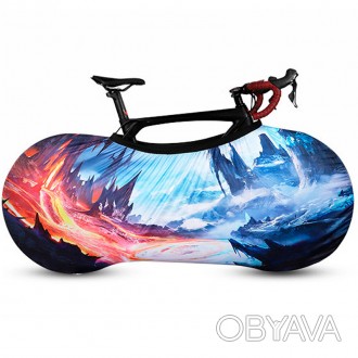 Чехол для велосипеда West Biking 0719219 Ice and fire M Разноцветный (10783-6052. . фото 1