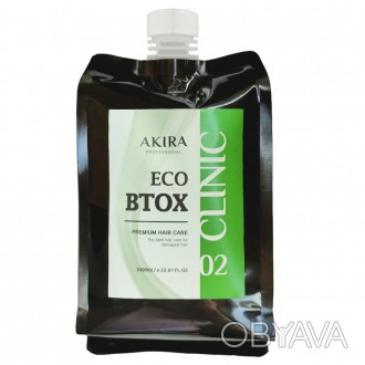 Cредство для восстановления волос AKIRA Eco Btox Hair Clinic 02 это жидкий проду. . фото 1