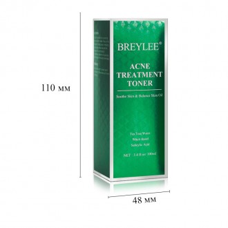 Тоник для лечения акне BREYLEE Acne Treatment Toner 100 мл (8068-40689). . фото 4