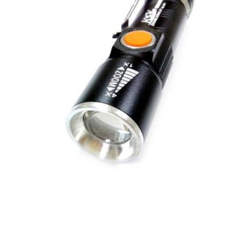 Тактический светодиодный аккумуляторный фонарь X-Balog
BL-616 качественный zoom . . фото 4