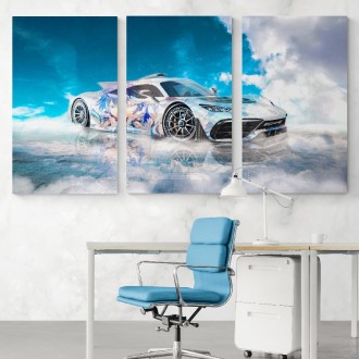 Модульная картина ArtStar спорткар Mersedes 75 х 115 см Разноцветный. Київ. фото 1 Модульная картина ArtStar спорткар Mersedes 75 х 115 см Разноцветный. Київ. фото 1