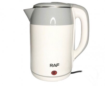 Электрочайник RAF R-7876 2,5 л 2000 Вт Белый/Серый. Київ. фото 1