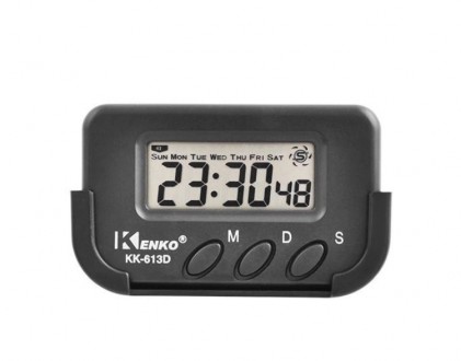 Электронные часы +
секундомер KENKO KK-613D
 Часы крепятся к вертикальным поверх. . фото 2