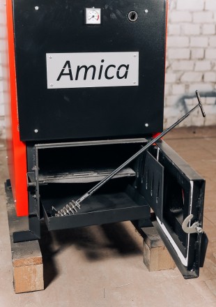 «Amica Profi» – это котел на дровах и угле нижнего горения. Такие котлы называют. . фото 9