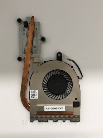 Система охлаждения + Кулер к ноутбуку Dell 15-5559. В рабочем состоянии. Более д. . фото 2