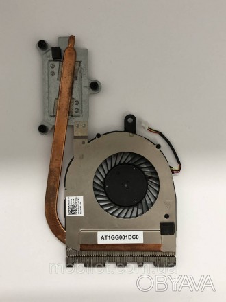 Система охлаждения + Кулер к ноутбуку Dell 15-5559. В рабочем состоянии. Более д. . фото 1