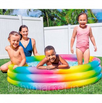 Дитячий басейн Intex 58439 Барвистий надувний дитячий басейн Intex доставить Ваш. . фото 3