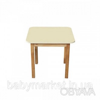 Столик Bambi F093 (beige) - сколи
 Барвистий столик Bambi з натурального дерева . . фото 1
