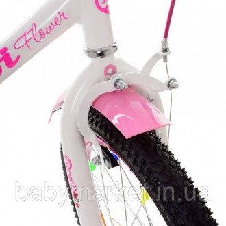 
Дитячий двоколісний велосипед Profi Y1885 Flower (white/pink) - пошкоджена коро. . фото 3