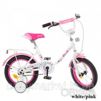 Двоколісний дитячий велосипед Profi Flower 14 виконаний у жіночому стилі, з коле. . фото 1