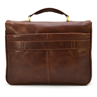 Кожаный мужской портфель на два отделения TARWA GB-2067-4lx. . фото 7