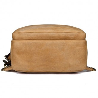 Маленький рюкзак на одно плечо, рюкзак-слинг JD4024B, в красивом песочном цвете,. . фото 6