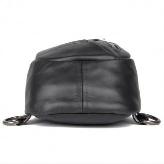 Мужская сумка уникального дизайна JD4022A из натуральной кожи. Цвет-черный. Вмес. . фото 7