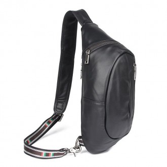 Мужская сумка уникального дизайна JD4022A из натуральной кожи. Цвет-черный. Вмес. . фото 12