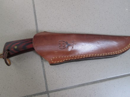 новый охотничий нож Муела Кастор , в кожаном чехле. Лезвие из нержавеющей стали . . фото 2