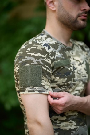 
Класична футболка у стилі military- крій: прямий;- Рукав – короткий;- виріз – к. . фото 10