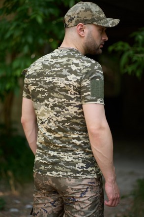 
Класична футболка у стилі military- крій: прямий;- Рукав – короткий;- виріз – к. . фото 7