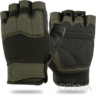 
Короткопалые тактические перчатки предназначены для использования в условиях вы. . фото 1