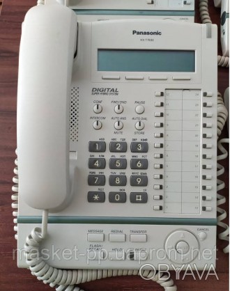 
Цифровой системный телефон Panasonic KX-T7630
Большой ЖК-дисплей (3 строк) с по. . фото 1