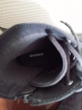 Ботинки Graceland р 38 (указан производителем). Цвет серый. На молнии и шнуровке. . фото 6
