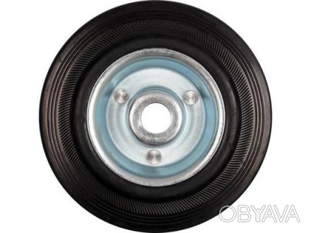 Колесо з чорної гуми VOREL; Ø= 75 мм, b= 22 мм, навантаж.- 40 кг VR-87451