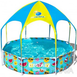 Дитячий каркасний басейн Bestway 56432 - це універсальна модель басейну для діте. . фото 1