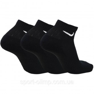 Шкарпетки Nike Everyday Cushion Ankle 3-pack black — SX7667-010 виготовлені з м'. . фото 3