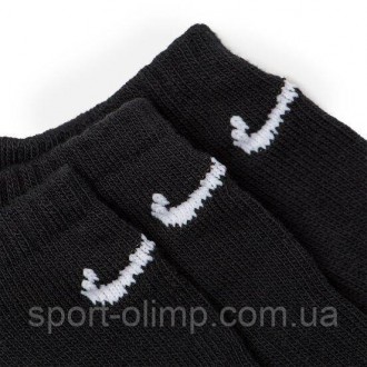 Носки NIKE Everyday Lightweight No Show 3-pack black — SX7678-010. Якісні шкарпе. . фото 5