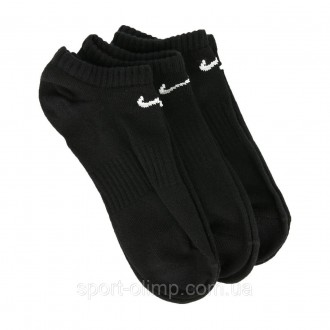 Носки NIKE Everyday Lightweight No Show 3-pack black — SX7678-010. Якісні шкарпе. . фото 4