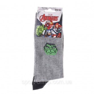 Шкарпетки Marvel Hulk 1-pack gray — 93152262-4 з принтом MARVEL гарантують, що в. . фото 3
