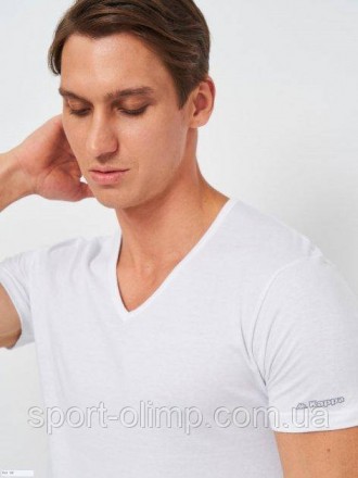 Футболка Kappa T-shirt Mezza Manica Scollo с
 V-подібним вирізом і коротким рука. . фото 4