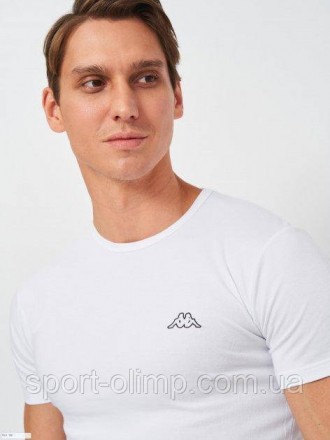Футболка Kappa T-shirt Mezza Manica Girocollo с
 круглим вирізом та коротким рук. . фото 3