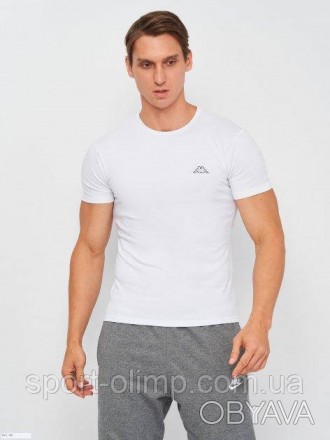 Футболка Kappa T-shirt Mezza Manica Girocollo с
 круглим вирізом та коротким рук. . фото 1