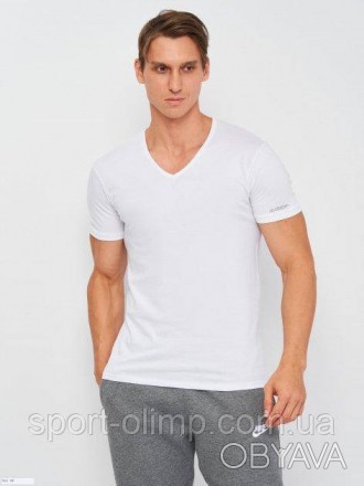 Футболка Kappa T-shirt Mezza Manica Scollo с
 V-подібним вирізом і коротким рука. . фото 1