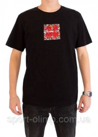 Мужская Футболка Flaming XL Black (28972044 XL) Эксклюзивная женскиая футболка д. . фото 2