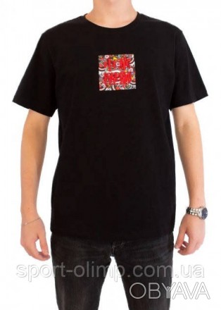 Мужская Футболка Flaming XL Black (28972044 XL) Эксклюзивная женскиая футболка д. . фото 1