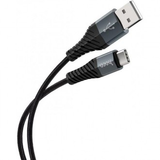 Кабель Hoco X38 Cool USB - Type-C Чёрный - аксессуар отличается сверхпрочностью . . фото 4