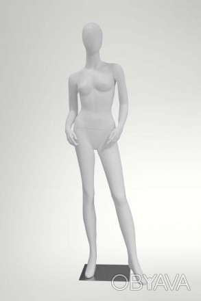 JNV-01 манекен женский БЕЗЛИКИЙ белый матовый реалистично продемонстрирует одежд. . фото 1