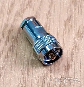 Разъем UHF-male (PL259, SO-239) прижимной, на кабель RG-6.Данный разъем является. . фото 1