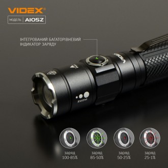  
Портативный светодиодный фонарик VIDEX VLF-A105Z 1200Lm 5000K предназначен для. . фото 5
