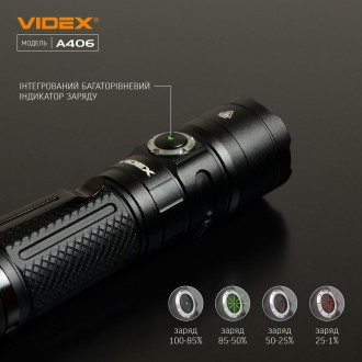 
 
Портативный светодиодный фонарик VIDEX 4000Lm 6500K предназначен для индивид. . фото 5