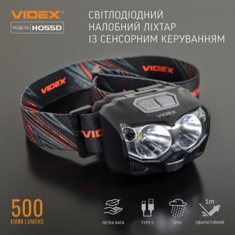  
Налобный светодиодный фонарик VIDEX VLF-H055D 5000K предназначен для индивидуа. . фото 8