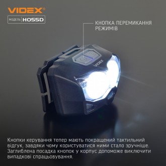  
Налобный светодиодный фонарик VIDEX VLF-H055D 5000K предназначен для индивидуа. . фото 3
