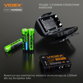  
Налобный светодиодный фонарик VIDEX VLF-H055D 5000K предназначен для индивидуа. . фото 5