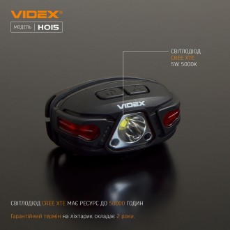  
Налобный светодиодный фонарик VIDEX H015 VIDEX 330Lm 5000K предназначен для ин. . фото 7