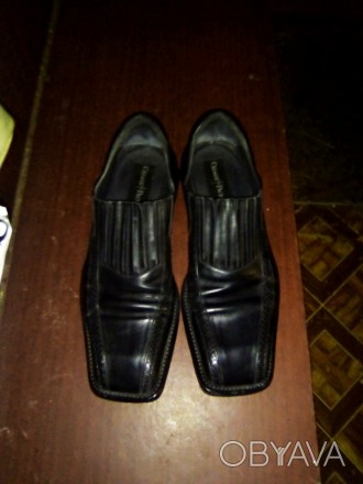Продам італійські ,чоловічі,шкіряні туфлі,бізнес-класу 11200  91/2 С. CESARE-PAS. . фото 1