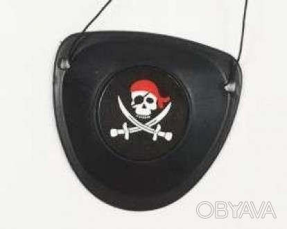  Наглазник пиратский 6х6 см.Код 08055 Материалы изготовления, технологии и особе. . фото 1