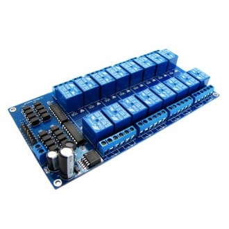 16-канальний модуль реле для мікроконтролера (Arduino, 8051, AVR, PIC, PLC, DSP,. . фото 2